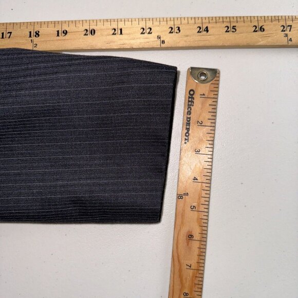 John Varvatos Blazer Mens 40 Sht wool Star USA Blue Striped Sports Coat Business - Picture 13 of 13